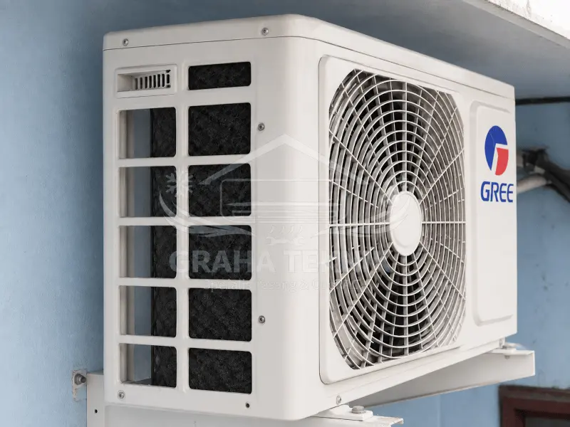 Outdoor Sesudah dicuci - hasil cuci AC Graha Teknik